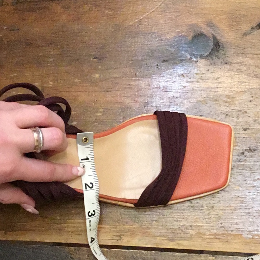 Paloma Wool coral plum wood block lunes sandals *size 38/ 8 *mint condition - Picture 9 of 9